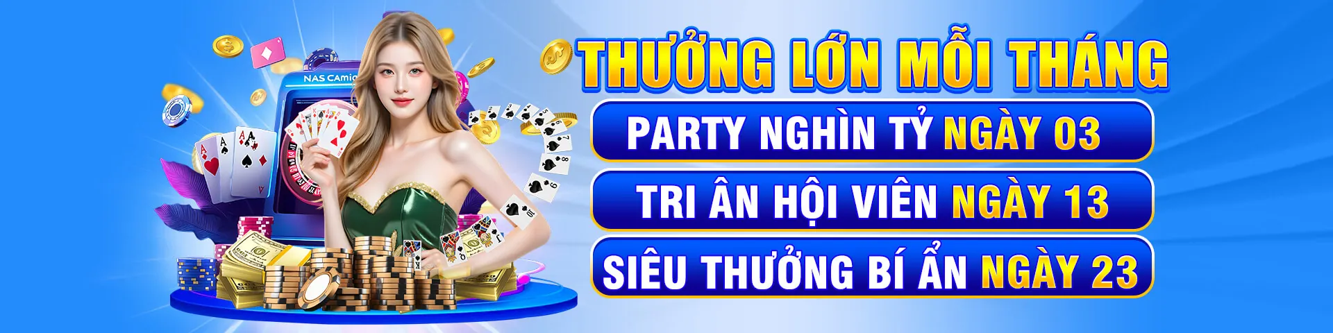 Banner khuyến mãi game bài poker